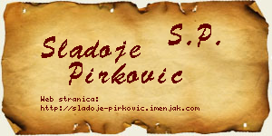 Sladoje Pirković vizit kartica